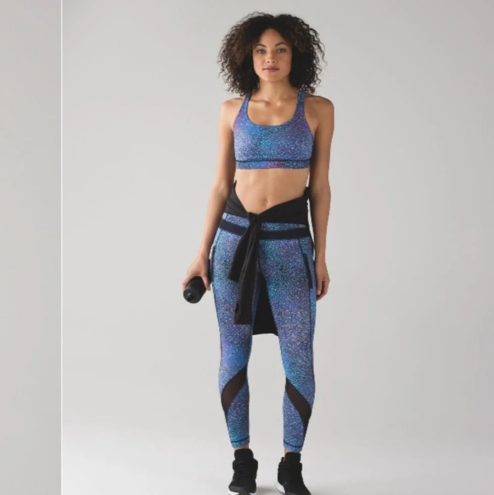 Lululemon Energy Bra Strive Multi Black Size 10 - Picture 2 of 9